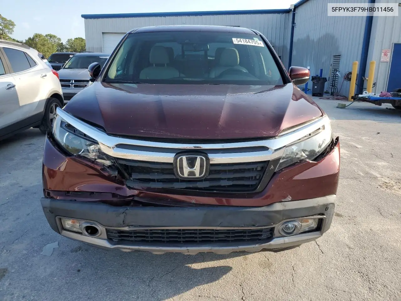 2017 Honda Ridgeline Rtl VIN: 5FPYK3F79HB011456 Lot: 54184705