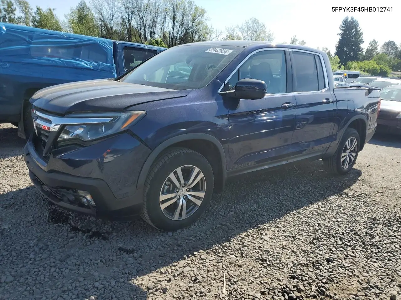 2017 Honda Ridgeline Rts VIN: 5FPYK3F45HB012741 Lot: 56432055