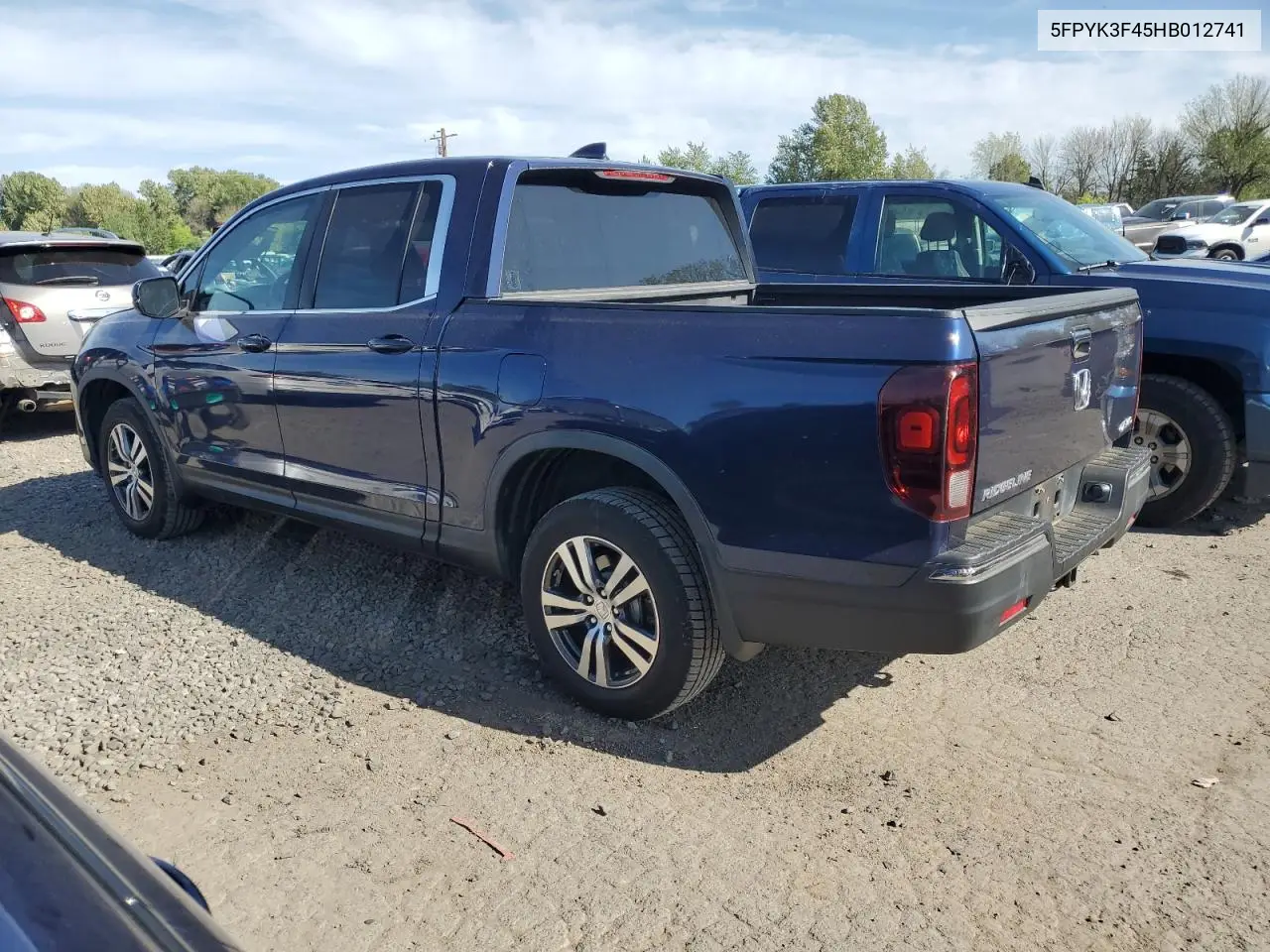 2017 Honda Ridgeline Rts VIN: 5FPYK3F45HB012741 Lot: 56432055