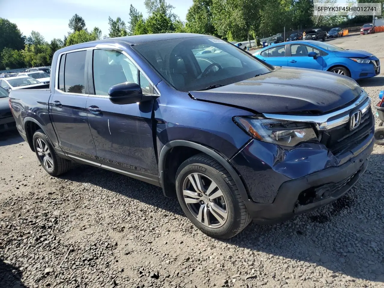 2017 Honda Ridgeline Rts VIN: 5FPYK3F45HB012741 Lot: 56432055