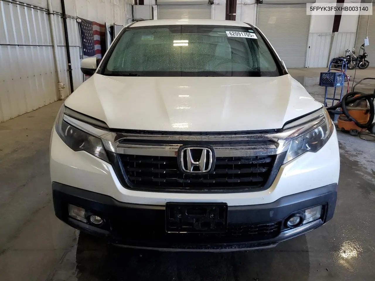 2017 Honda Ridgeline Rtl VIN: 5FPYK3F5XHB003140 Lot: 62091705