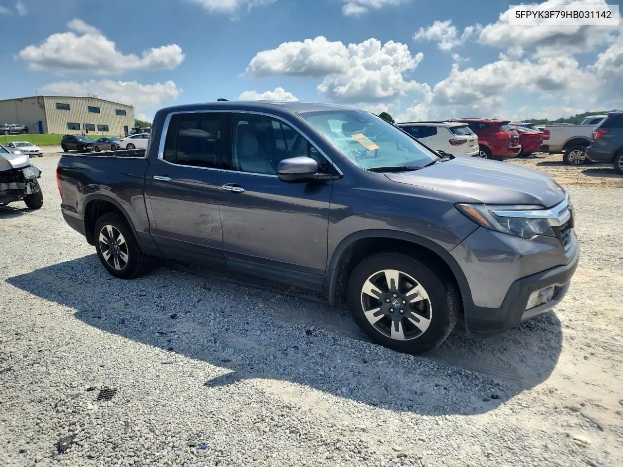 2017 Honda Ridgeline Rtl VIN: 5FPYK3F79HB031142 Lot: 62365885