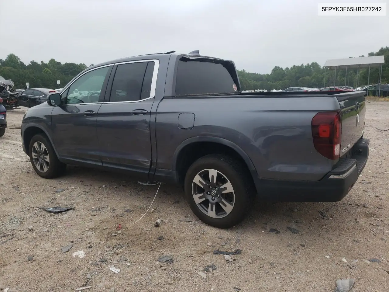 2017 Honda Ridgeline Rtl VIN: 5FPYK3F65HB027242 Lot: 62584355
