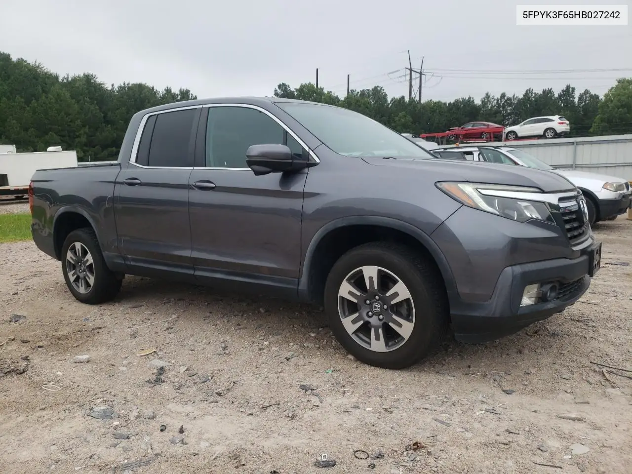 2017 Honda Ridgeline Rtl VIN: 5FPYK3F65HB027242 Lot: 62584355
