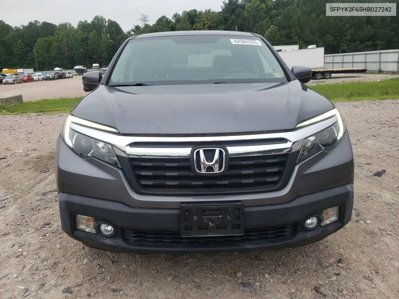 2017 Honda Ridgeline Rtl VIN: 5FPYK3F65HB027242 Lot: 62584355