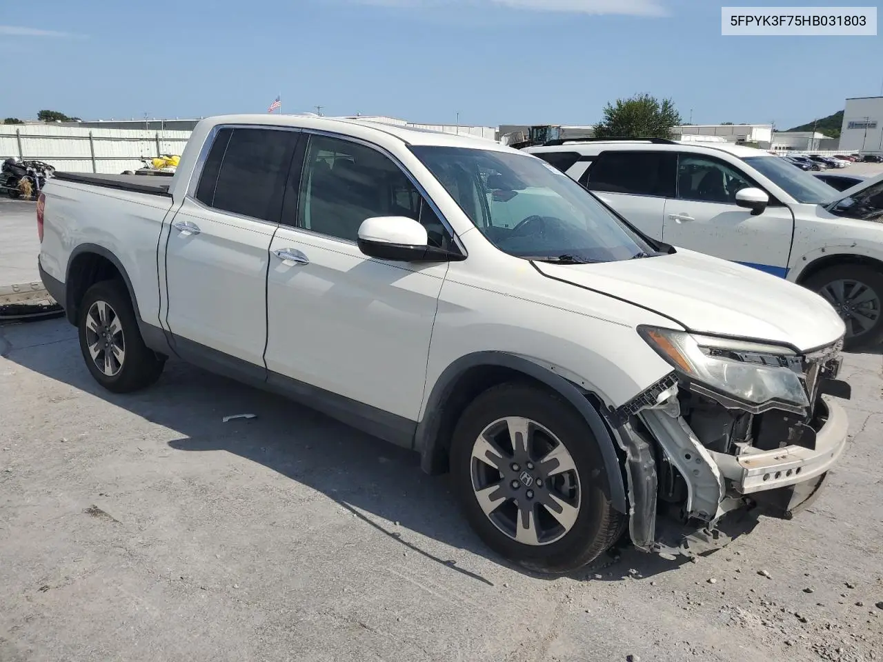 2017 Honda Ridgeline Rtl VIN: 5FPYK3F75HB031803 Lot: 66001295