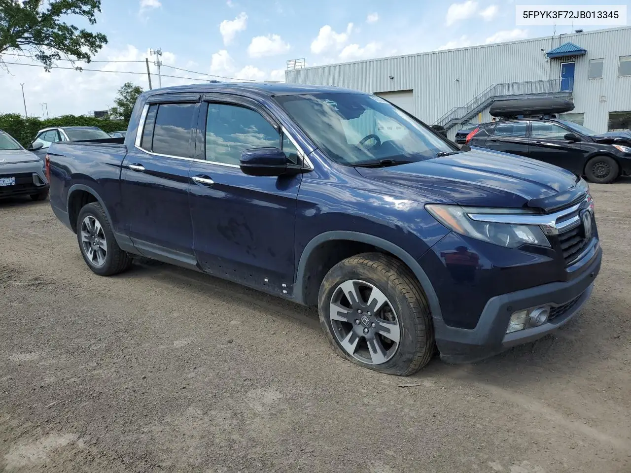 2018 Honda Ridgeline Rtl VIN: 5FPYK3F72JB013345 Lot: 47251945