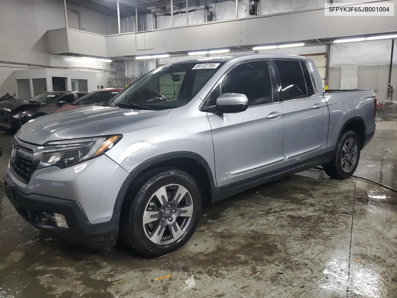 2018 Honda Ridgeline Rtl VIN: 5FPYK3F65JB001004 Lot: 89132755