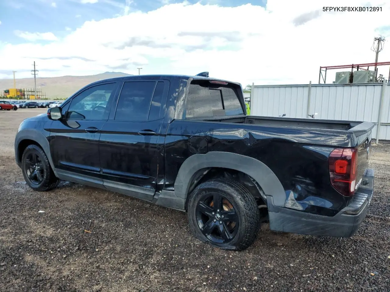 2019 Honda Ridgeline Black Edition VIN: 5FPYK3F8XKB012891 Lot: 43074505