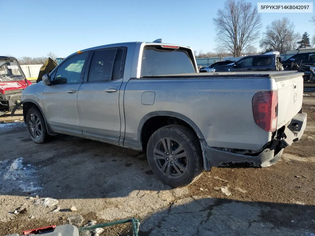 2019 Honda Ridgeline Sport VIN: 5FPYK3F14KB042097 Lot: 46274755