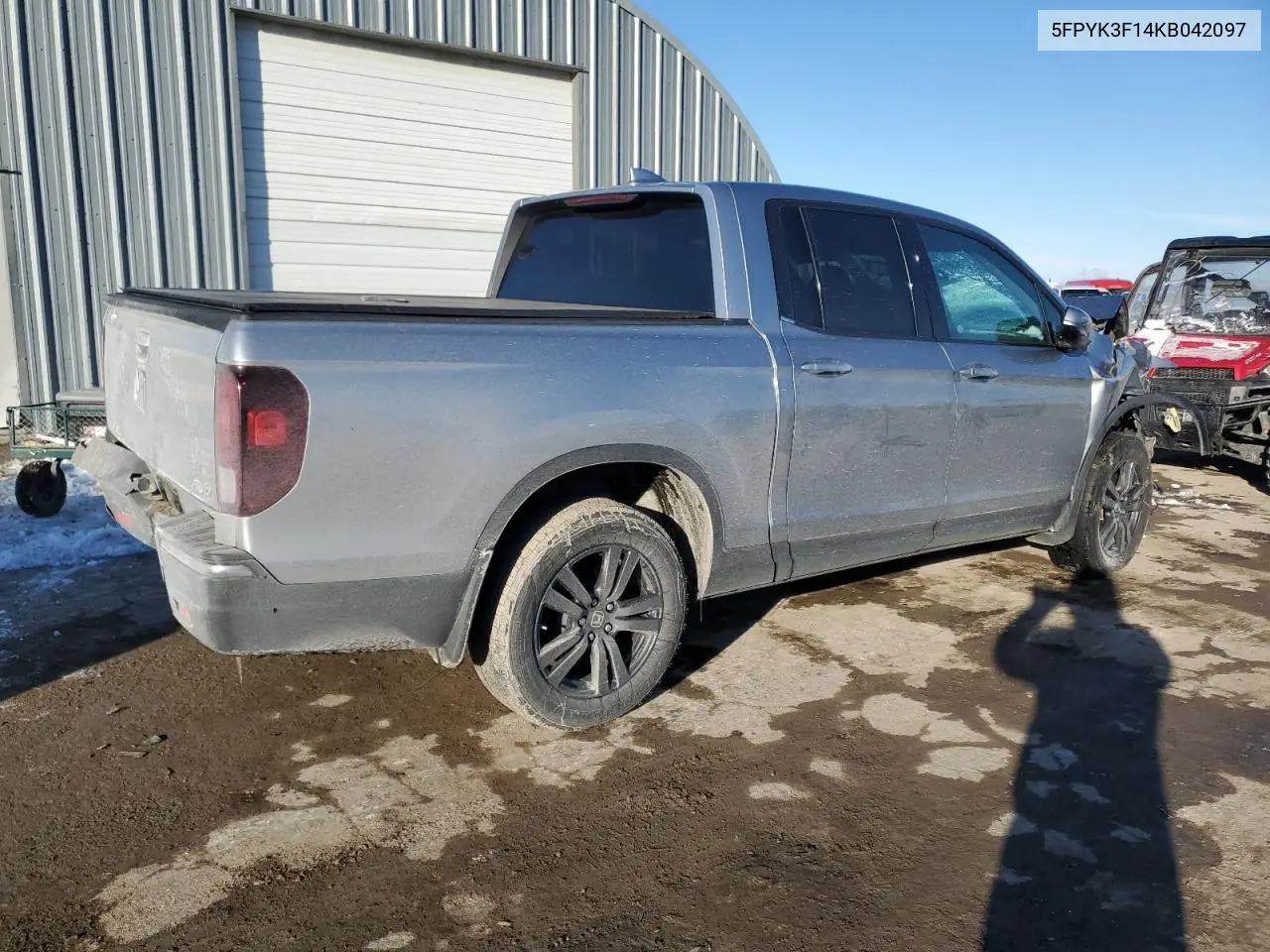 2019 Honda Ridgeline Sport VIN: 5FPYK3F14KB042097 Lot: 46274755