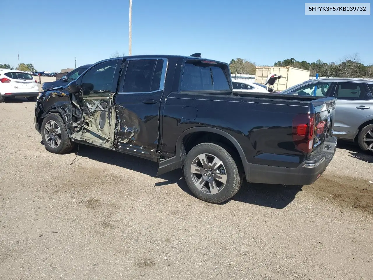 2019 Honda Ridgeline Rtl VIN: 5FPYK3F57KB039732 Lot: 49378375