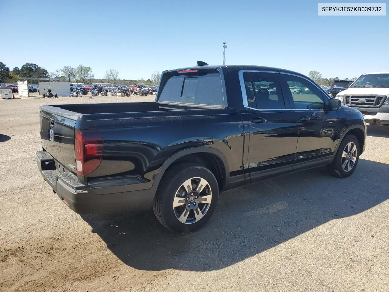 2019 Honda Ridgeline Rtl VIN: 5FPYK3F57KB039732 Lot: 49378375