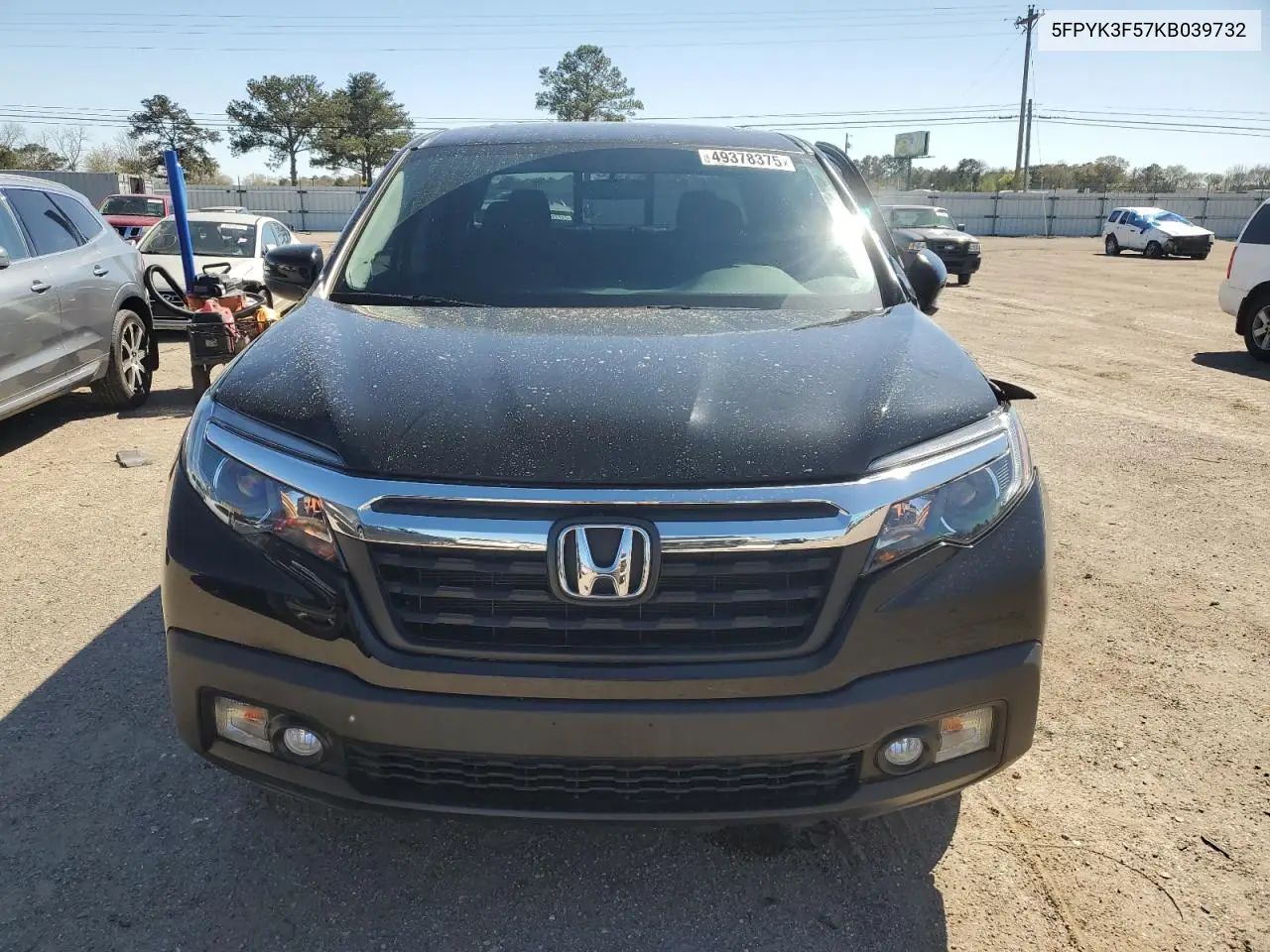 2019 Honda Ridgeline Rtl VIN: 5FPYK3F57KB039732 Lot: 49378375