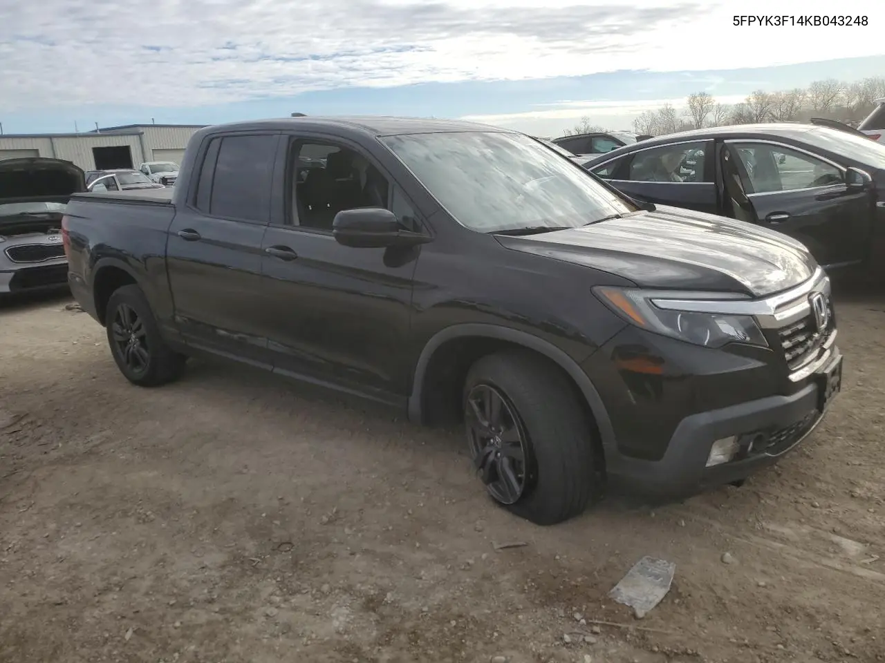 2019 Honda Ridgeline Sport VIN: 5FPYK3F14KB043248 Lot: 50462245