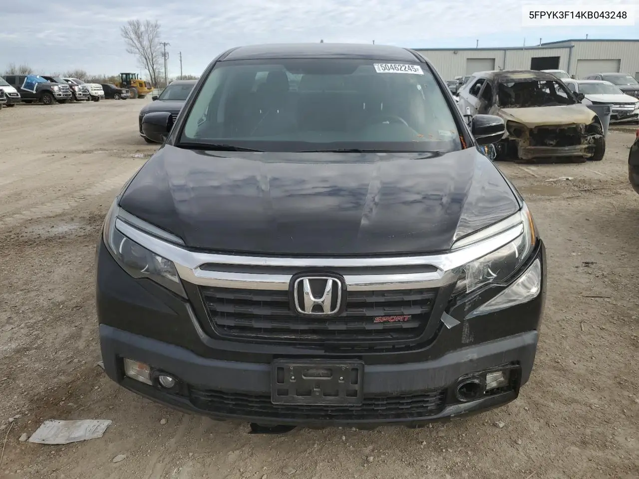 2019 Honda Ridgeline Sport VIN: 5FPYK3F14KB043248 Lot: 50462245