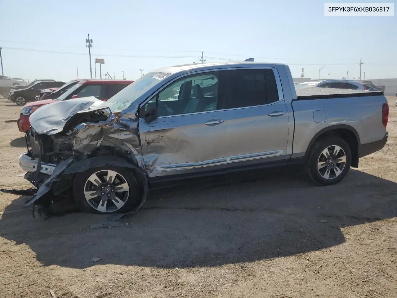 2019 Honda Ridgeline Rtl VIN: 5FPYK3F6XKB036817 Lot: 55364265