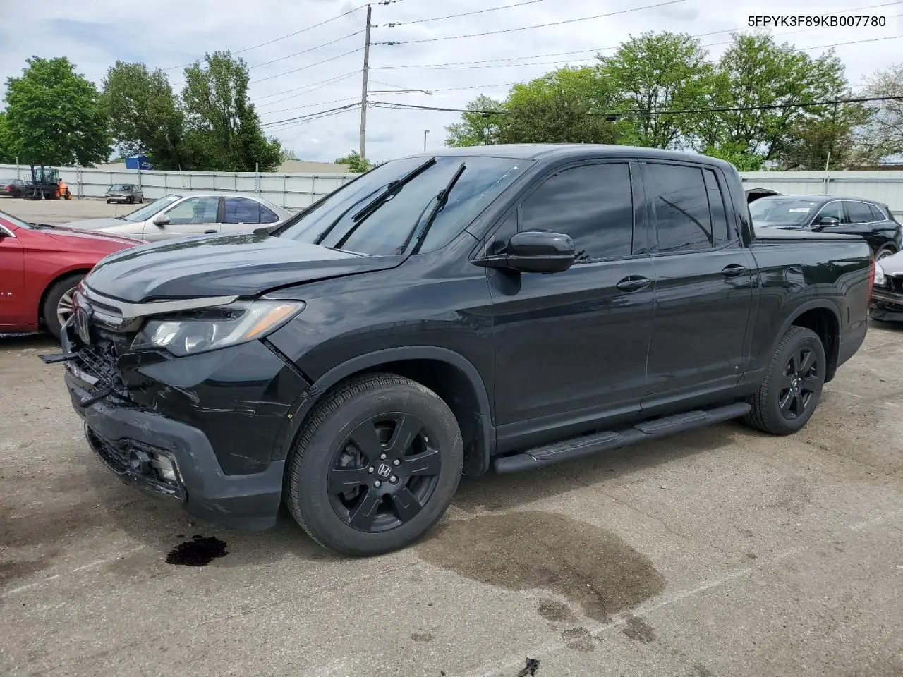2019 Honda Ridgeline Black Edition VIN: 5FPYK3F89KB007780 Lot: 56159235