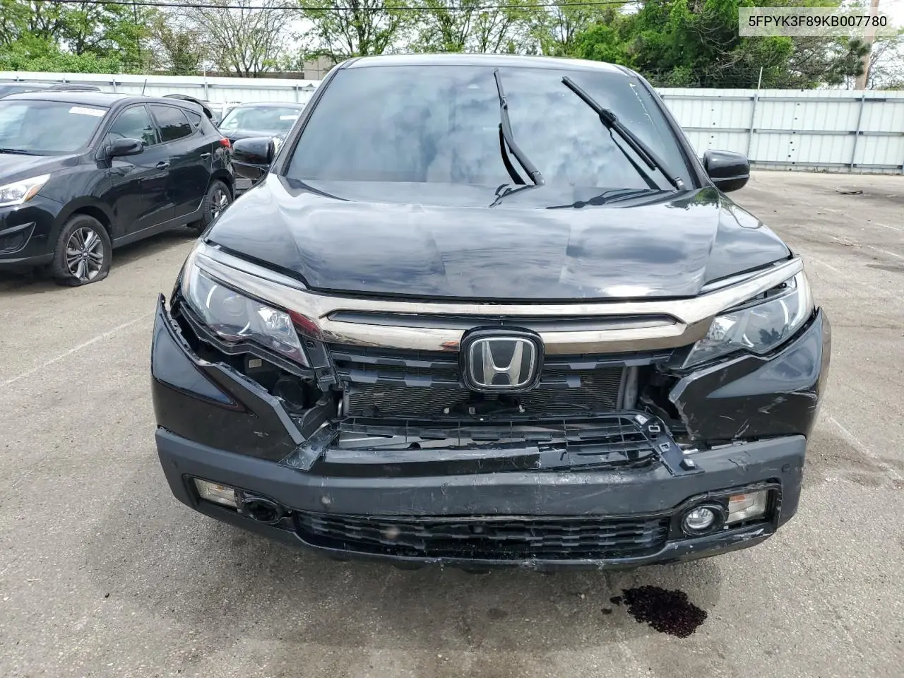 2019 Honda Ridgeline Black Edition VIN: 5FPYK3F89KB007780 Lot: 56159235