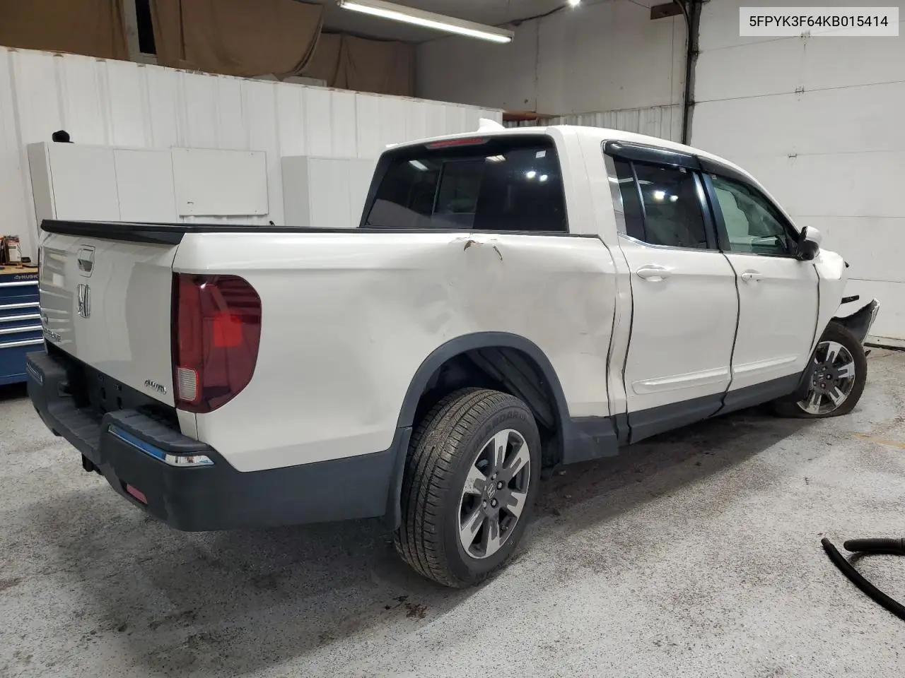 2019 Honda Ridgeline Rtl VIN: 5FPYK3F64KB015414 Lot: 56390925