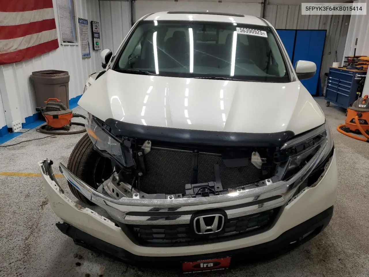 2019 Honda Ridgeline Rtl VIN: 5FPYK3F64KB015414 Lot: 56390925