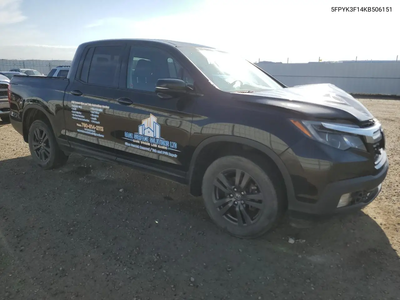 2019 Honda Ridgeline Sport VIN: 5FPYK3F14KB506151 Lot: 56627275