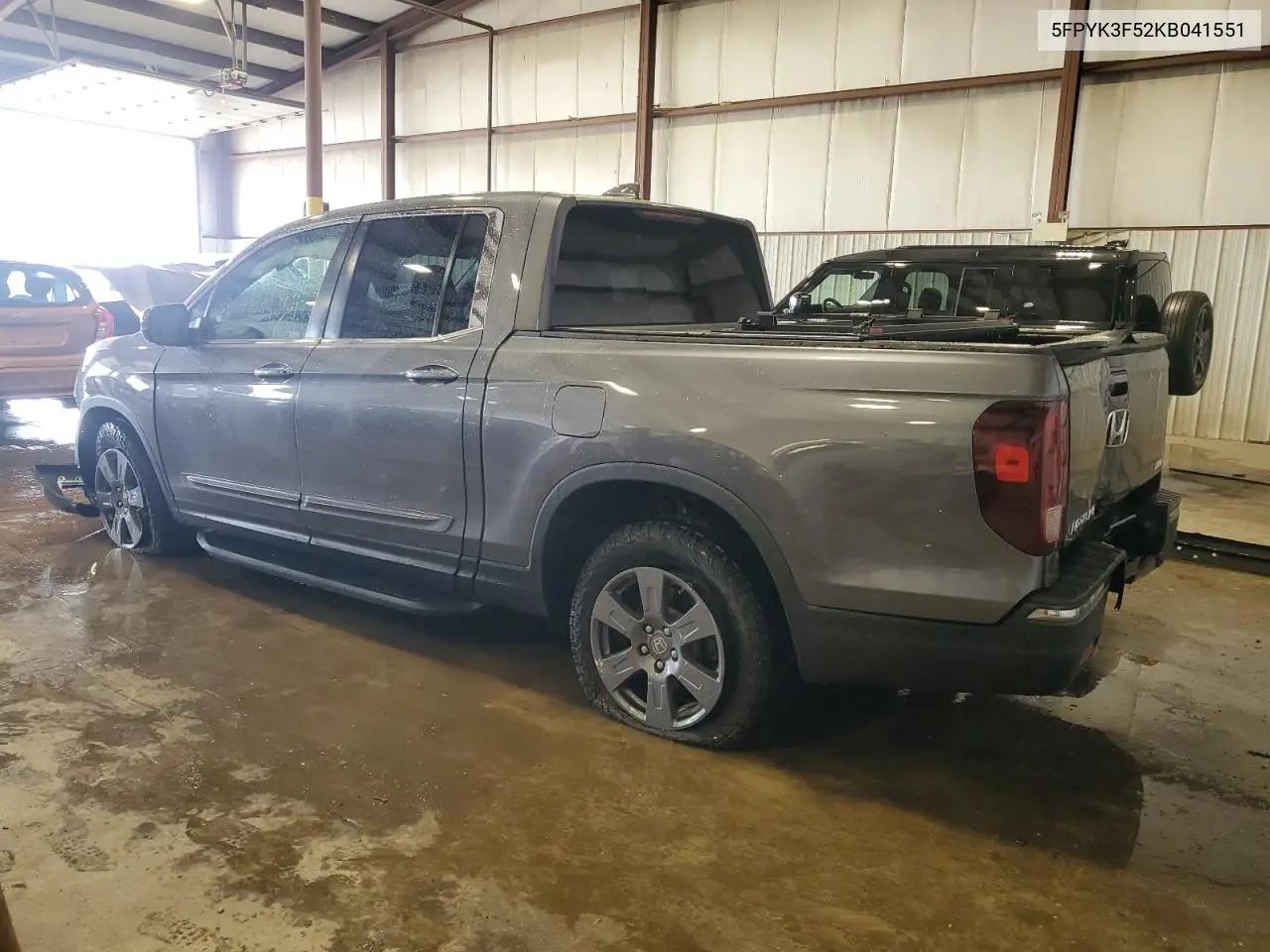 2019 Honda Ridgeline Rtl VIN: 5FPYK3F52KB041551 Lot: 56640425