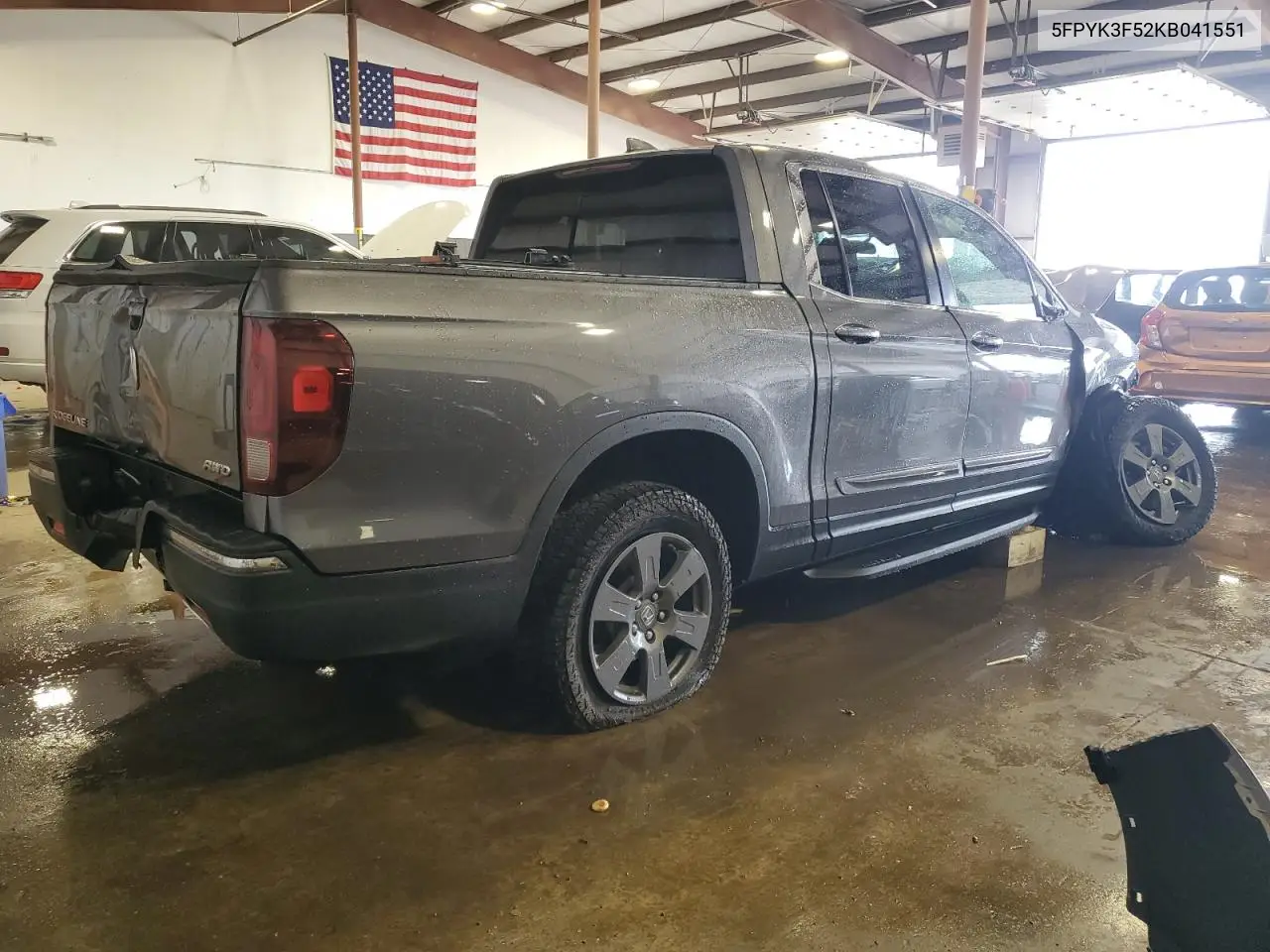 2019 Honda Ridgeline Rtl VIN: 5FPYK3F52KB041551 Lot: 56640425