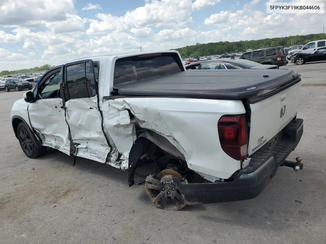 2019 Honda Ridgeline Sport VIN: 5FPYK3F19KB044606 Lot: 56926995