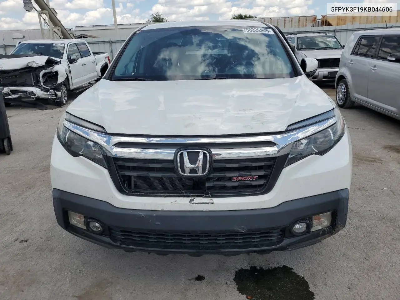 2019 Honda Ridgeline Sport VIN: 5FPYK3F19KB044606 Lot: 56926995