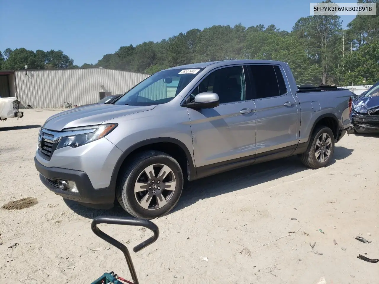 2019 Honda Ridgeline Rtl VIN: 5FPYK3F69KB028918 Lot: 59551445