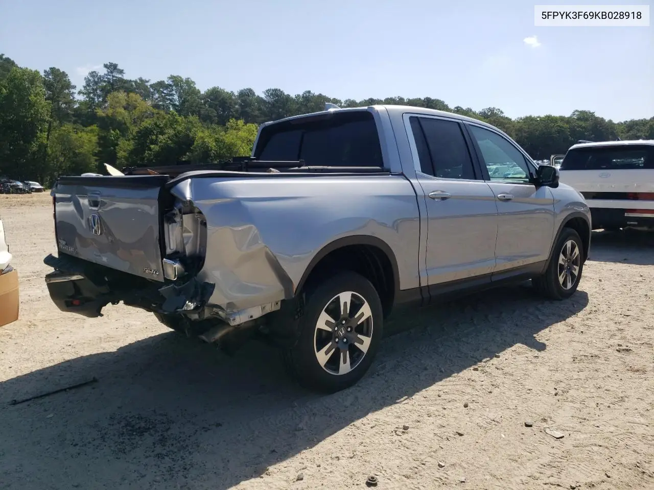 2019 Honda Ridgeline Rtl VIN: 5FPYK3F69KB028918 Lot: 59551445