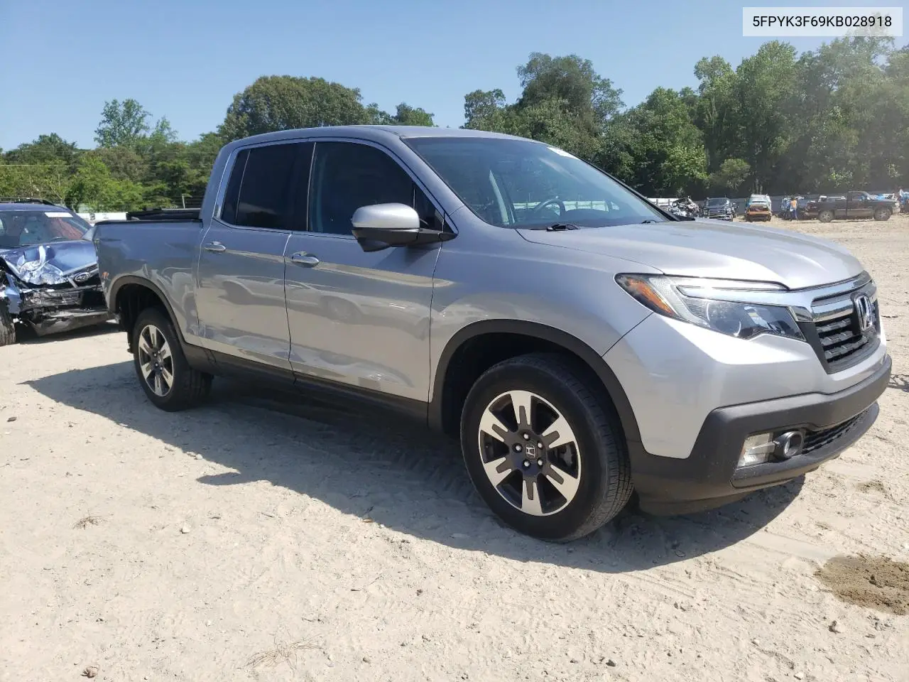 2019 Honda Ridgeline Rtl VIN: 5FPYK3F69KB028918 Lot: 59551445