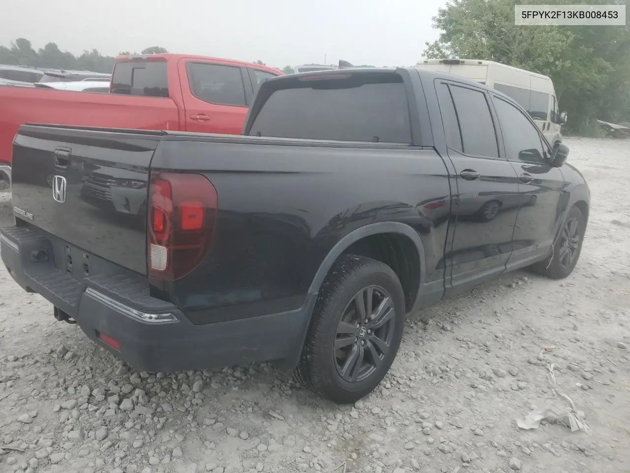 2019 Honda Ridgeline Sport VIN: 5FPYK2F13KB008453 Lot: 60225925