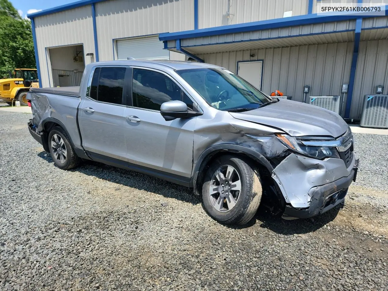 2019 Honda Ridgeline Rtl VIN: 5FPYK2F61KB006793 Lot: 60618685