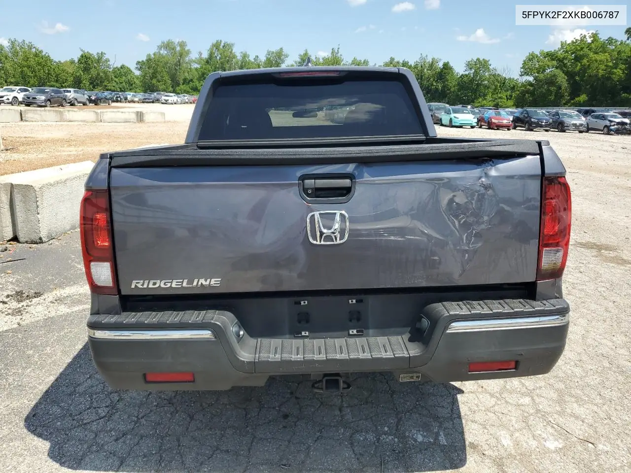 2019 Honda Ridgeline Rt VIN: 5FPYK2F2XKB006787 Lot: 60698245