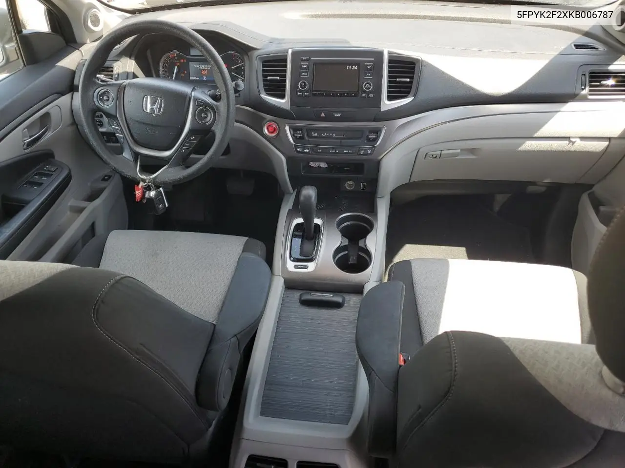 2019 Honda Ridgeline Rt VIN: 5FPYK2F2XKB006787 Lot: 60698245