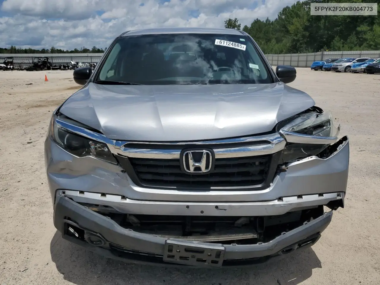 2019 Honda Ridgeline Rt VIN: 5FPYK2F20KB004773 Lot: 61124885