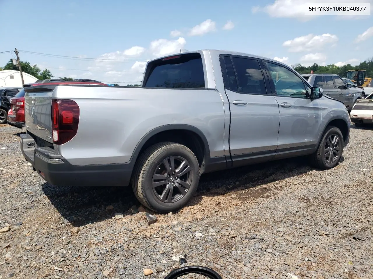 2019 Honda Ridgeline Sport VIN: 5FPYK3F10KB040377 Lot: 61388595