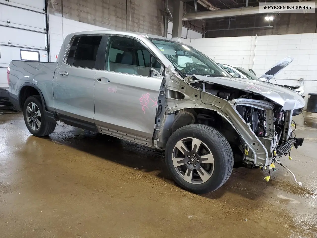 2019 Honda Ridgeline Rtl VIN: 5FPYK3F60KB009495 Lot: 61578405