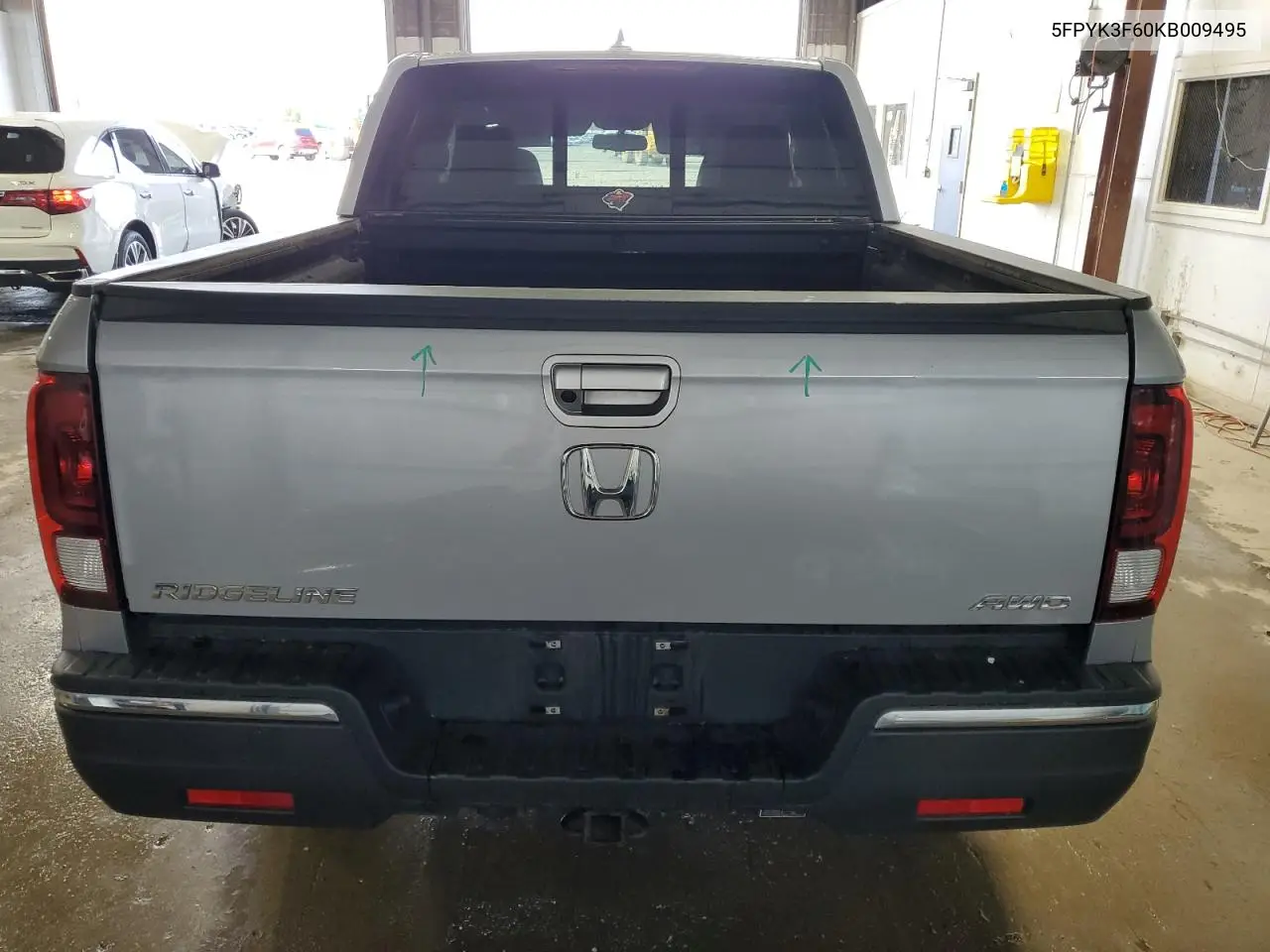 2019 Honda Ridgeline Rtl VIN: 5FPYK3F60KB009495 Lot: 61578405