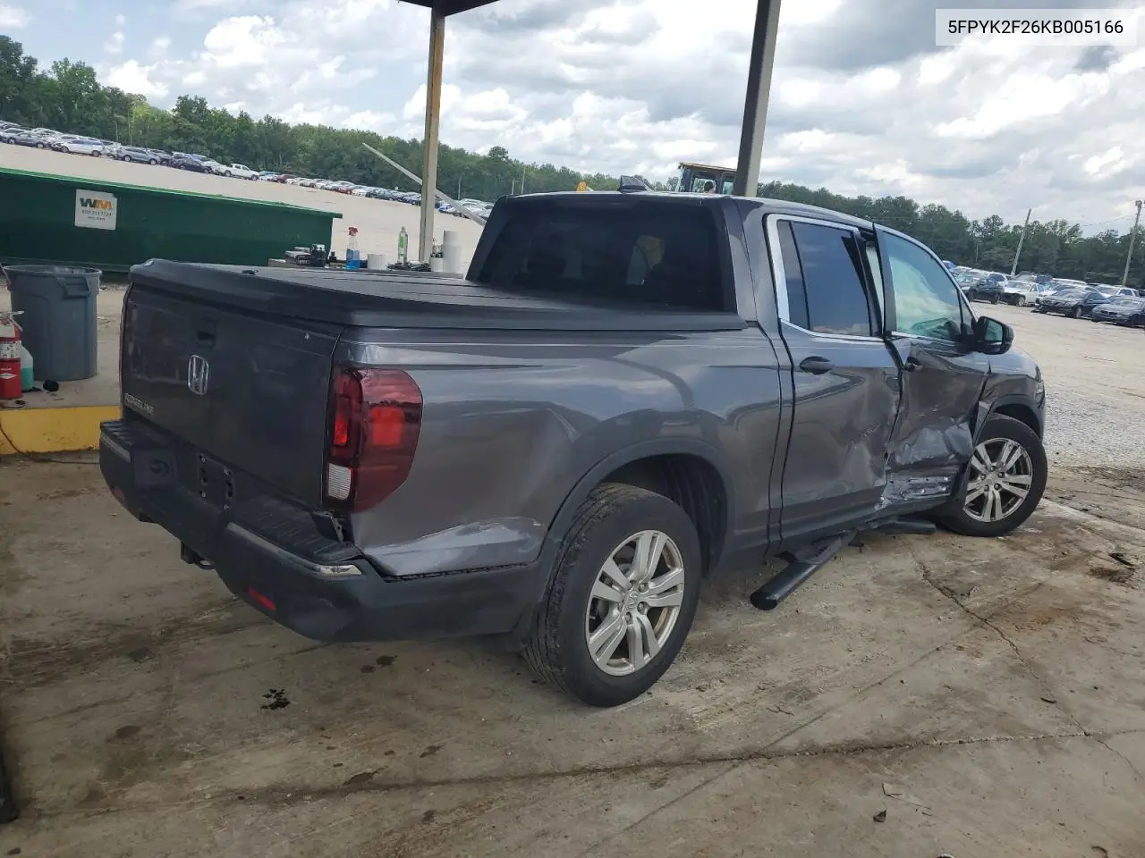 2019 Honda Ridgeline Rt VIN: 5FPYK2F26KB005166 Lot: 61728585