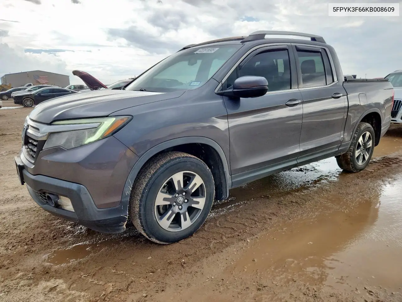 2019 Honda Ridgeline Rtl VIN: 5FPYK3F66KB008609 Lot: 62281695