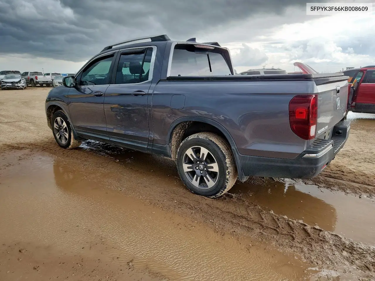 2019 Honda Ridgeline Rtl VIN: 5FPYK3F66KB008609 Lot: 62281695