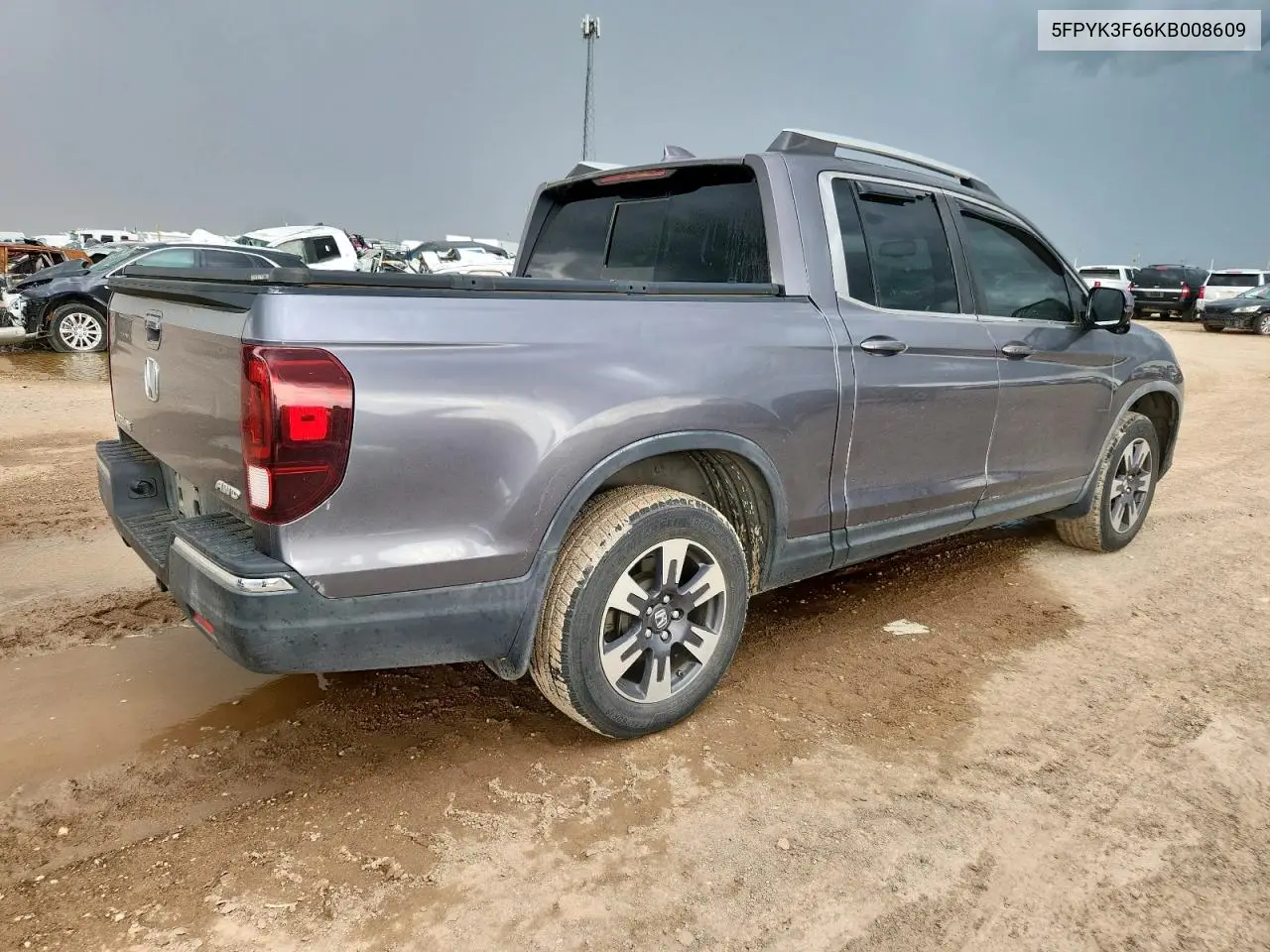 2019 Honda Ridgeline Rtl VIN: 5FPYK3F66KB008609 Lot: 62281695