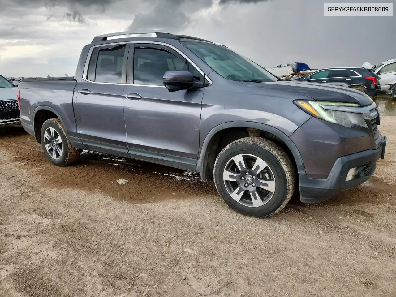 2019 Honda Ridgeline Rtl VIN: 5FPYK3F66KB008609 Lot: 62281695