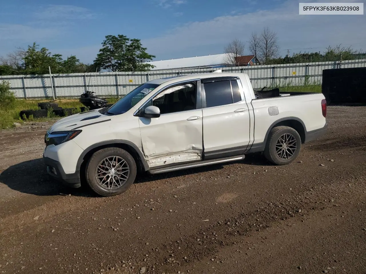 2019 Honda Ridgeline Rtl VIN: 5FPYK3F63KB023908 Lot: 62345725