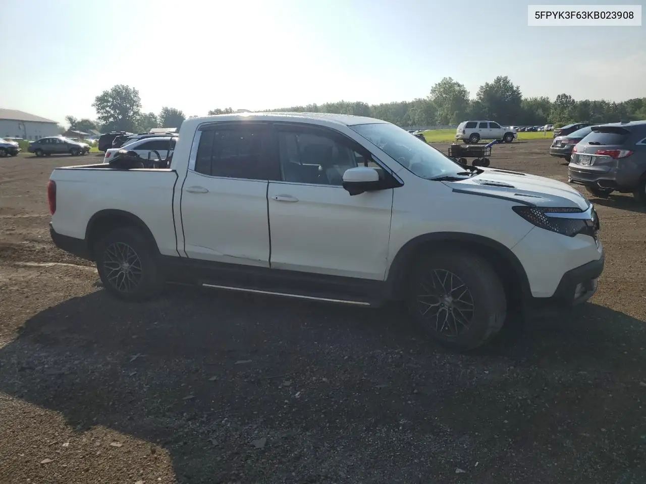 2019 Honda Ridgeline Rtl VIN: 5FPYK3F63KB023908 Lot: 62345725