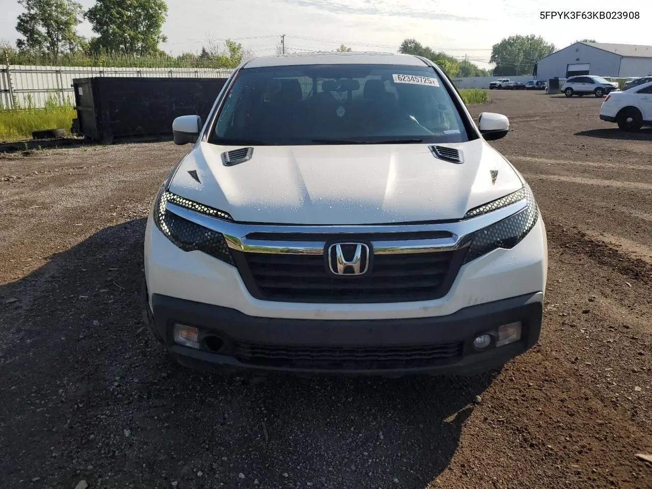 2019 Honda Ridgeline Rtl VIN: 5FPYK3F63KB023908 Lot: 62345725