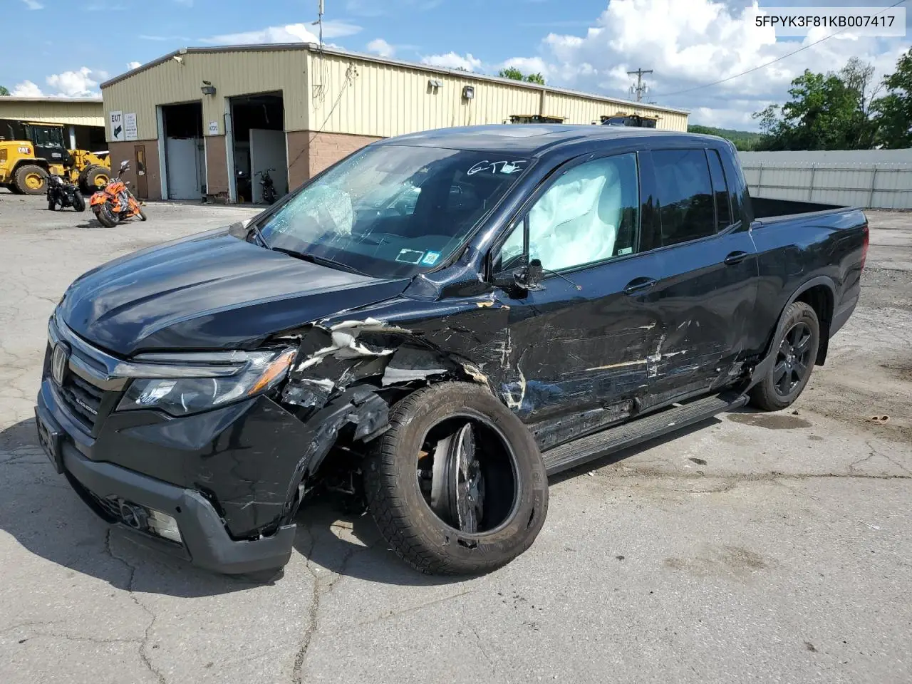 2019 Honda Ridgeline Black Edition VIN: 5FPYK3F81KB007417 Lot: 63871595